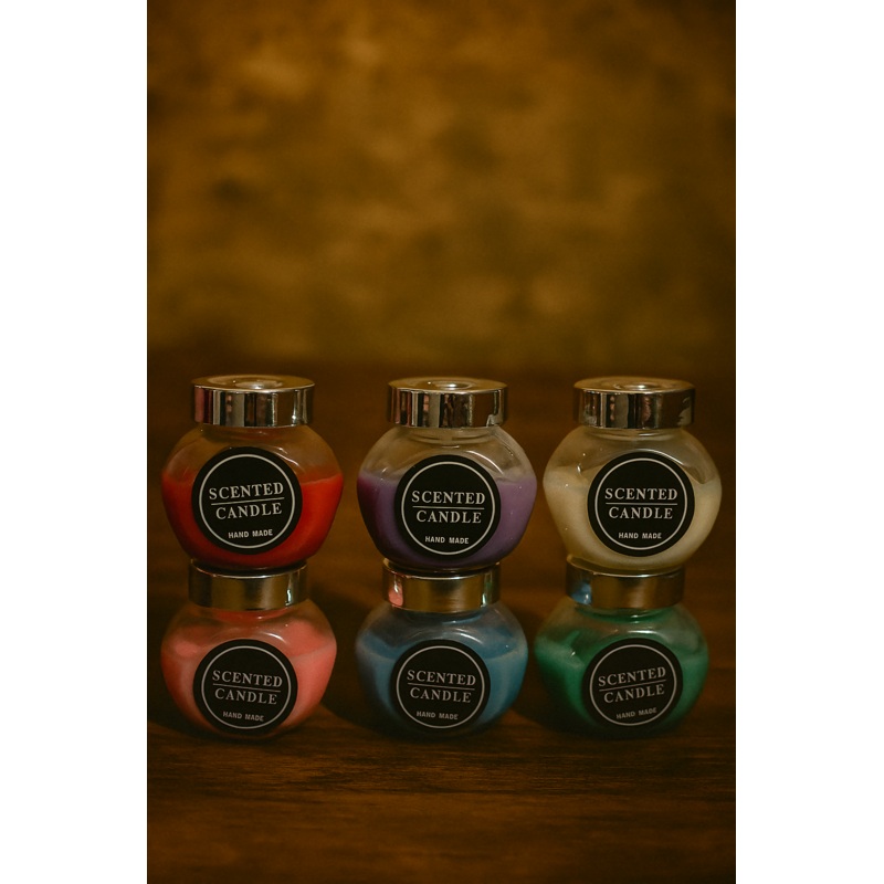 Aromatique Mini Jar Candle Set  12 PCS