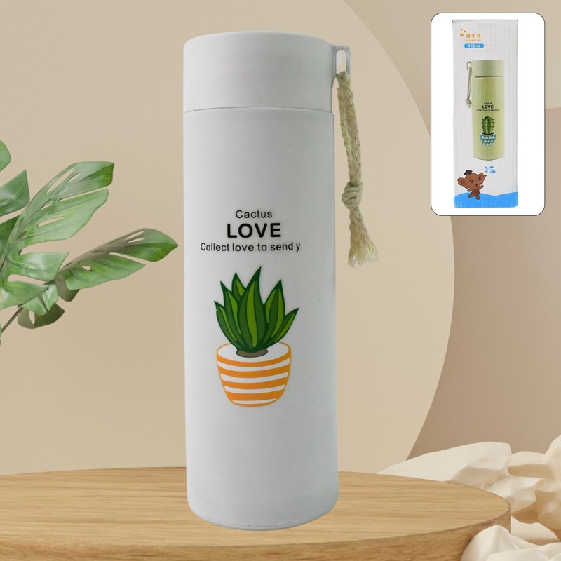 Customize Outdoor sport Glass water bottle leakproof (450 ML)