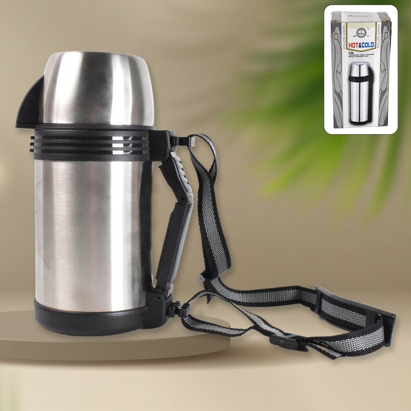 Customize Portable Stainless Steel Coffee Tea Vacuum Flask Bottle (1200ml / 1.2L / 1 Pc)