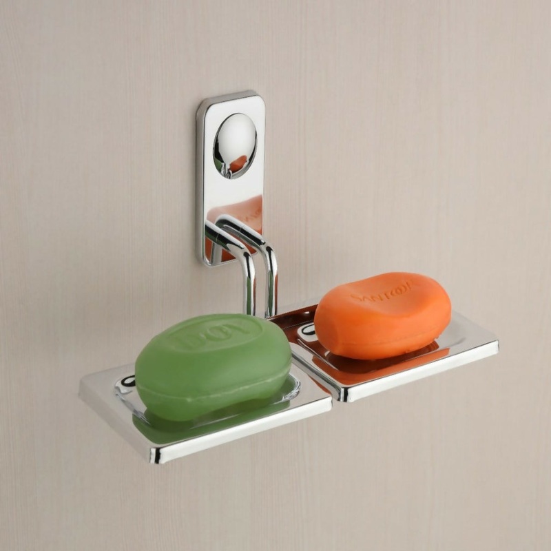 STAINLESS STEEL 1009 DOUBLE SOAP DISH