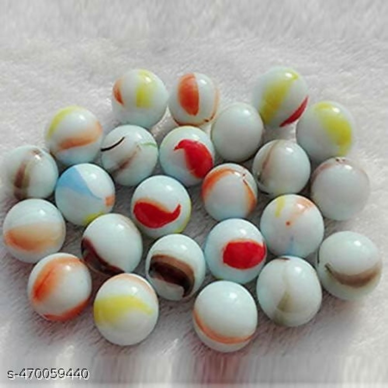 Vintage Swirl Glass Marbles  Multicolor