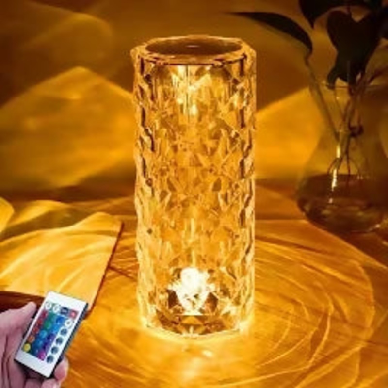 Crystal Touch Lamp with Remote Control