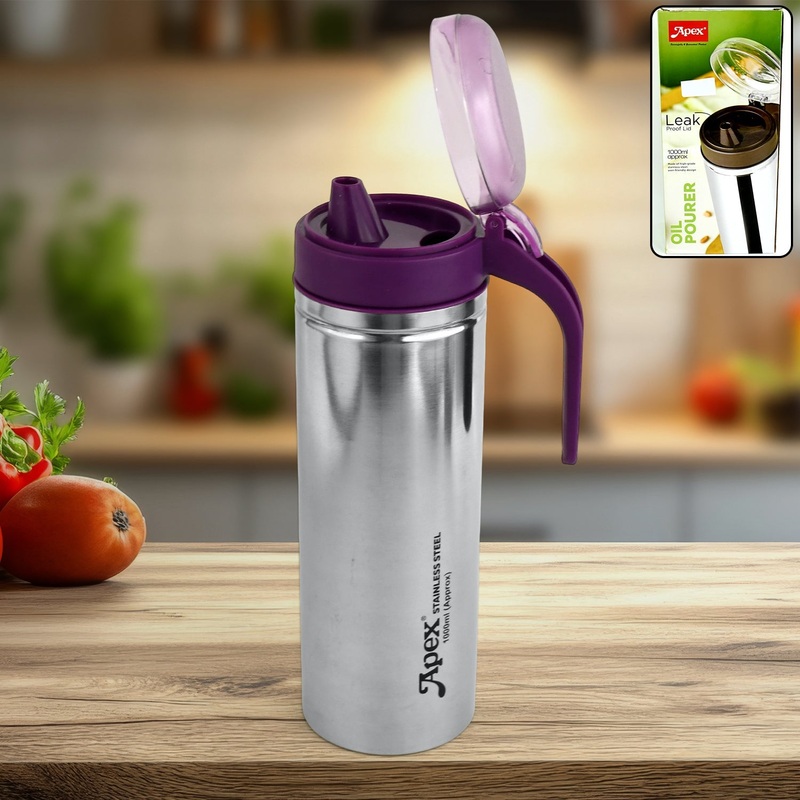 Customize Apex 1000ml Approx. Stainless Steel Oil Pourer (1 Pc)