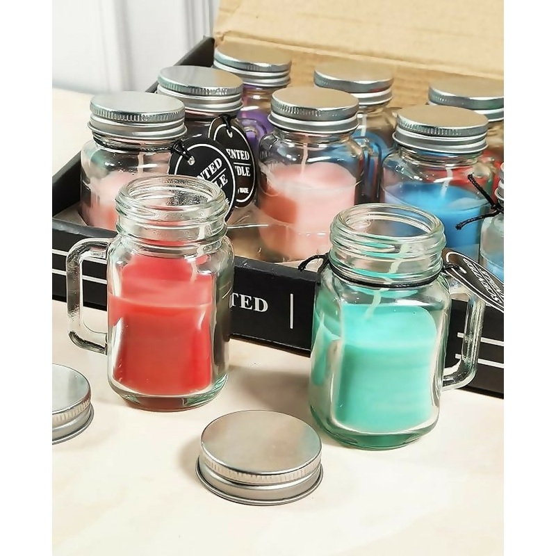 Mason Jar Scented Candles Set of 4