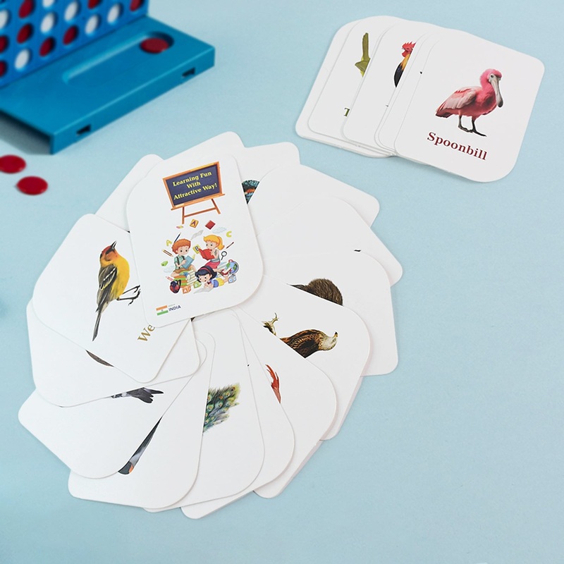 KidKraft Early Learner Educational Flashcards  32 Birds