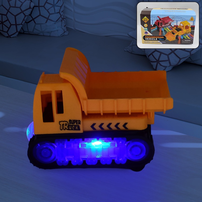 Engineering VehicleToys for Kids - Self-Driving Super Dump Truck Toy | Self-Driving Trucks, Engineering truck Electric Vehicle Toys boys birthday gift toys (1 Pc)