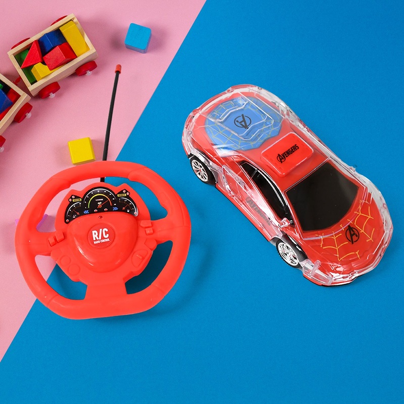 Plastic RC Racing Car  2-Way Control with Handle Remote & Rechargeable Battery (Ideal Birthday Gift)