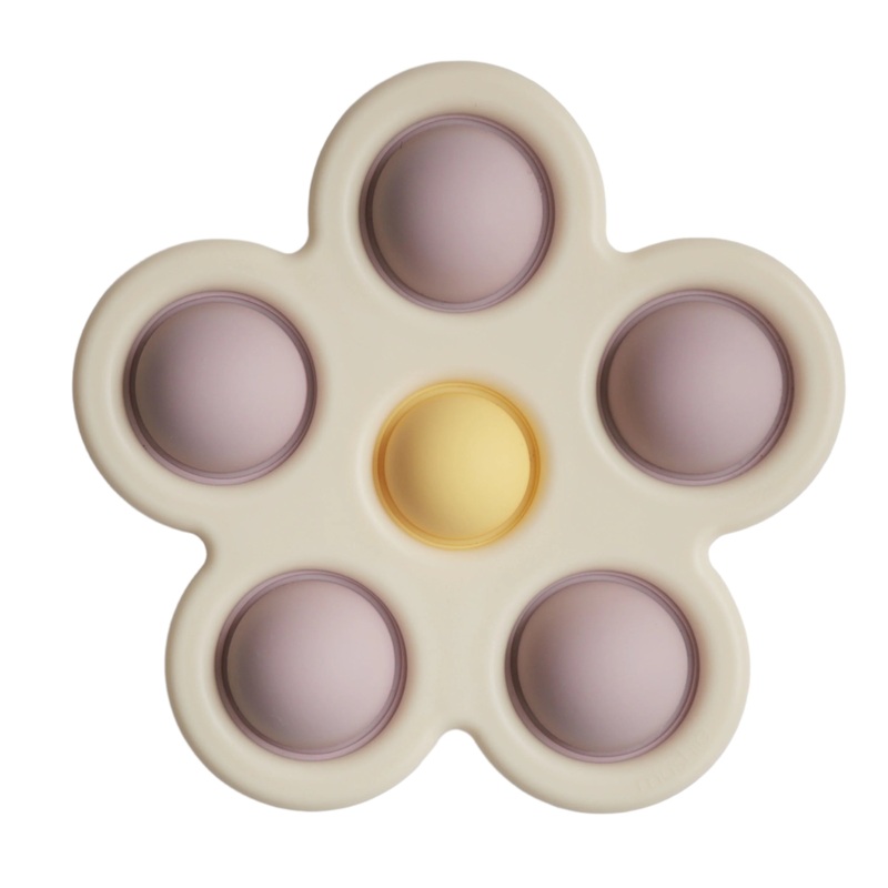 Flower Press Toy - Soft Lilac/Daffodil/Ivory