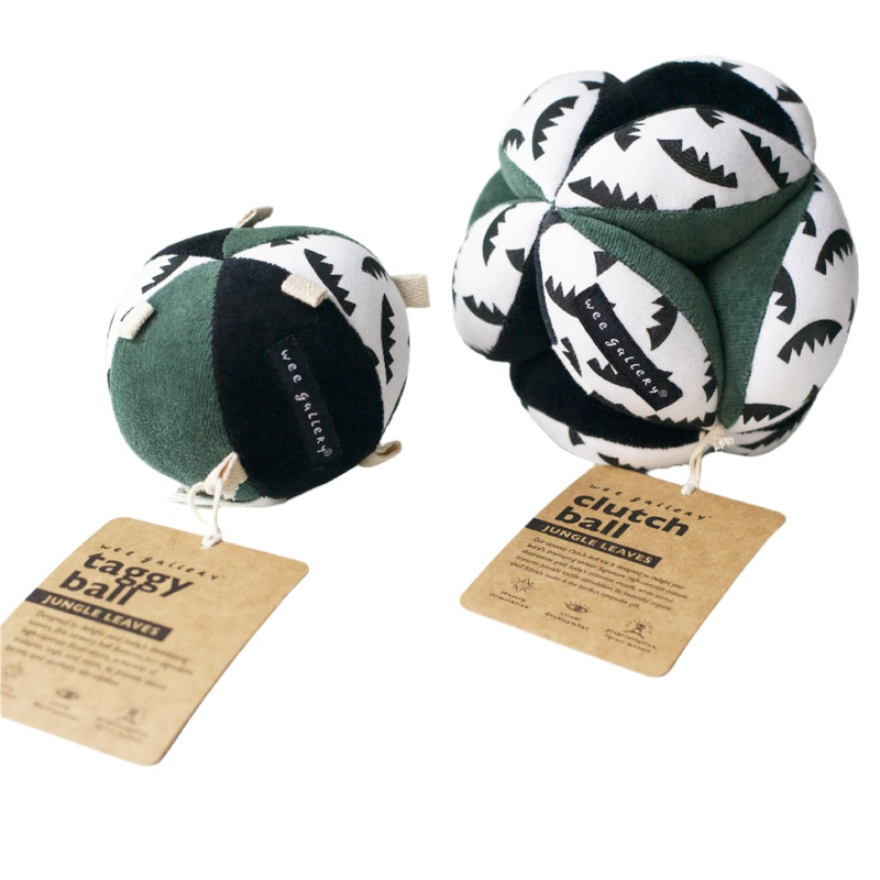 Jungle Leaves Clutch and Taggy Ball Bundle