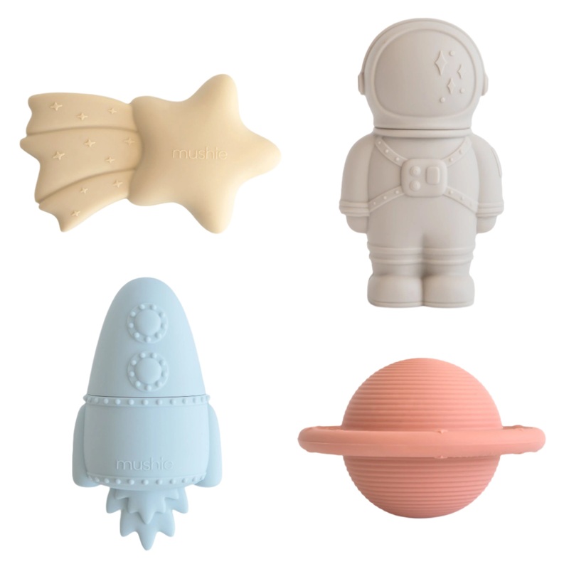 Space Mold Free Bath Play Set - 4 Pack