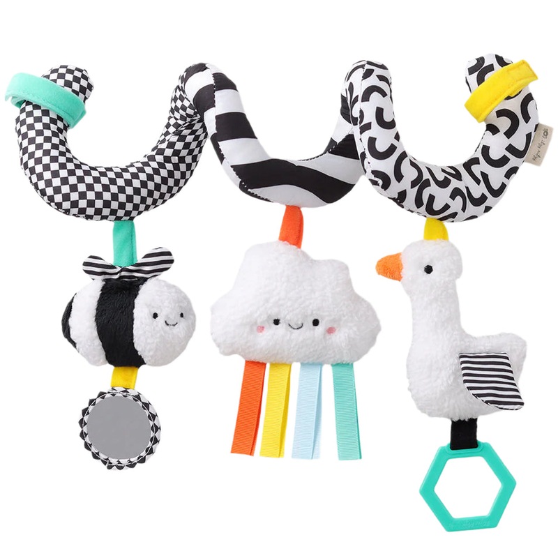 Bitzy Bespoke Itzy Bitzy Spiral Car Seat Activity Toy - High Contrast