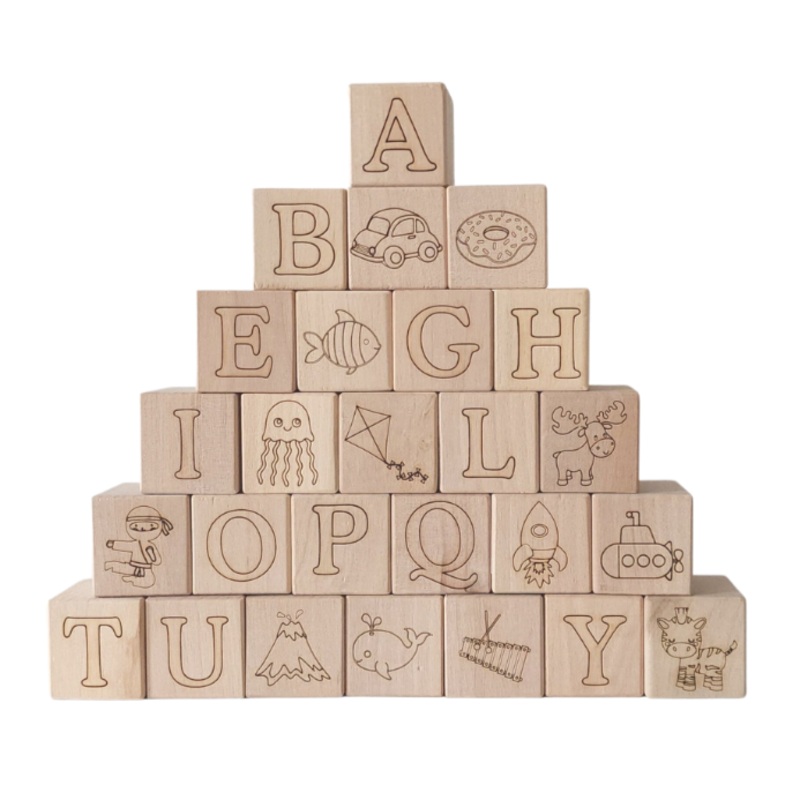 Maple ABC Block Set