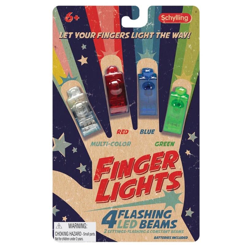 4 Flashing LED Finger Lights