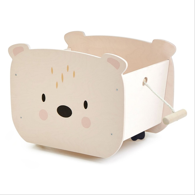 Pull Along Bear Cart