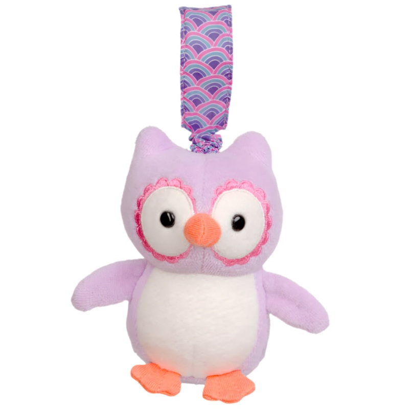 Purple Owl Stroller Toy