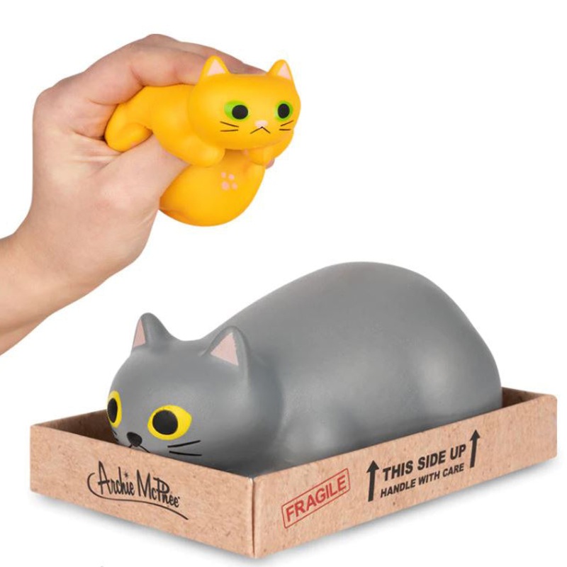 Purrrrly Squishy Kitty in a box - one random color