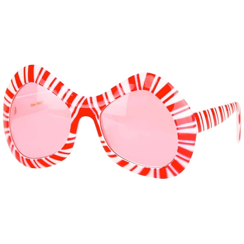Candy Cane Mod Glasses
