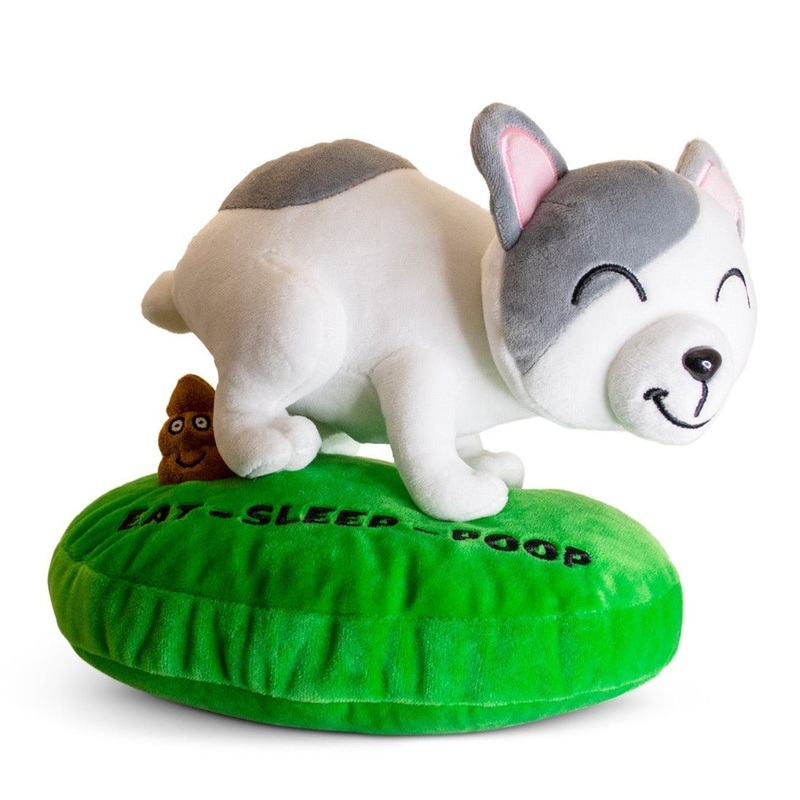 Eat, Sleep, Poop French Bulldog Plushie