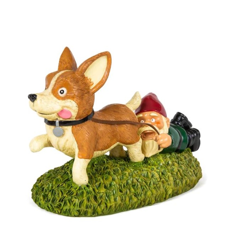 Garden Gnome Dog Pulling