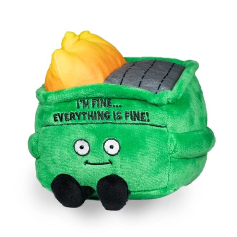 I'm Fine Dumpster Fire Plushie