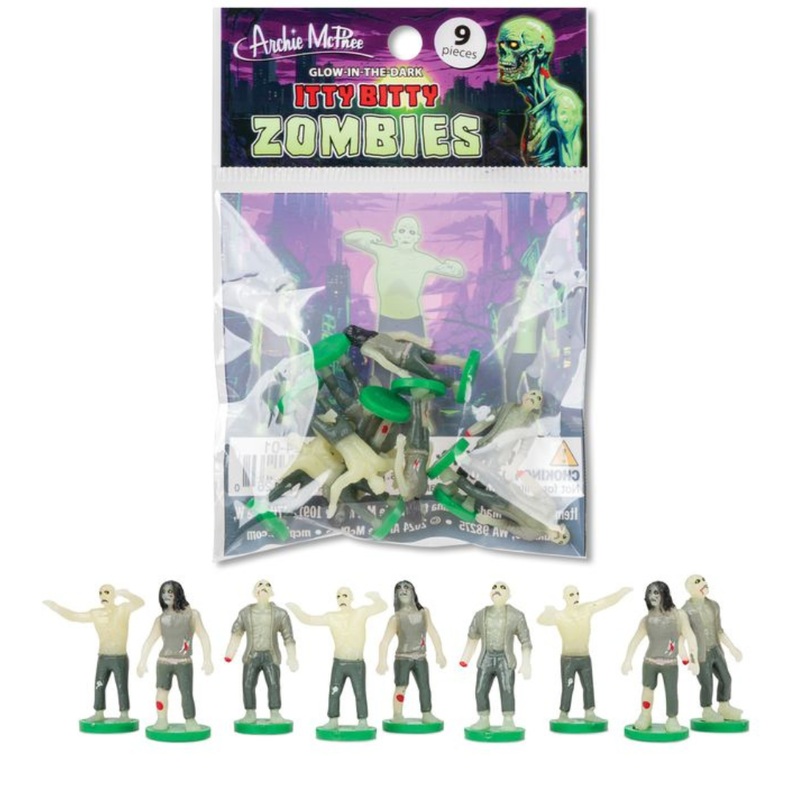 Itty Bitty Glow Zombies - 9pcs