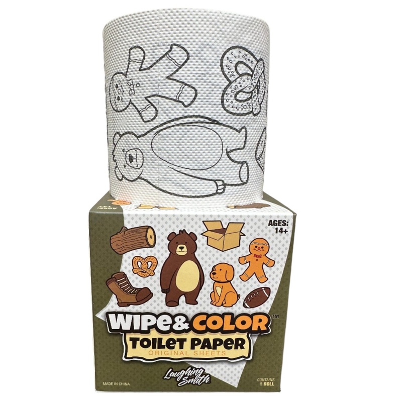 Funny Toilet Paper - Wipe & Color