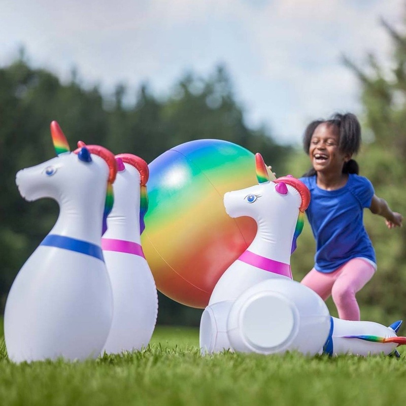 Inflatable Unicorn Bowling