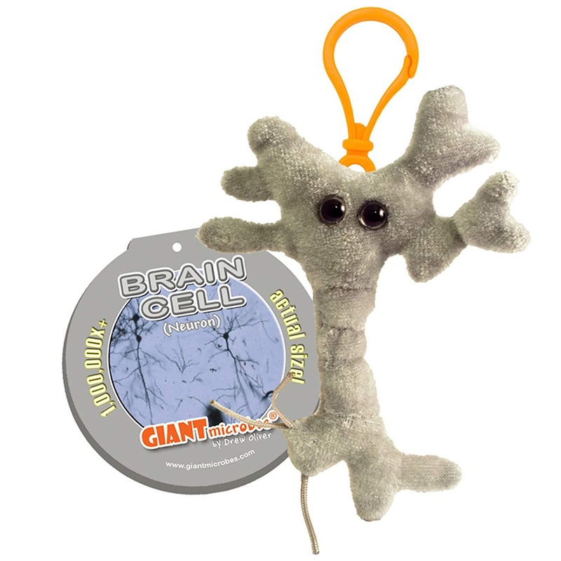 Keychain- Giantmicrobe Brain Cell
