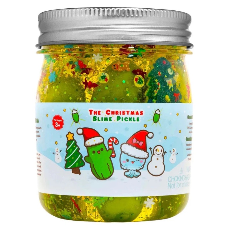 The Christmas Pickle Clear Slime by Kawaii Slime