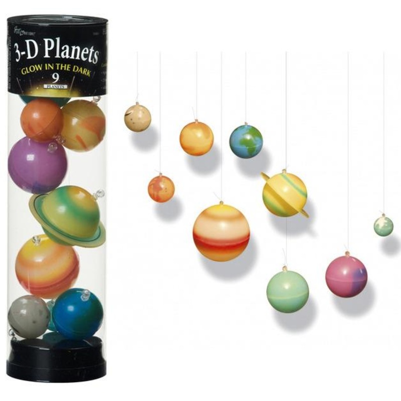 3-D Glow in the Dark Planets
