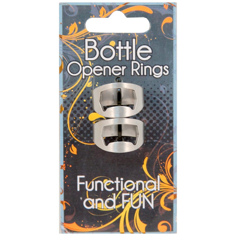 Beer Bottle Opener Ring - 2 pack