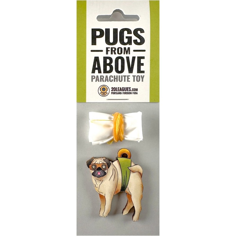 Pugs from Above Parachute Toy