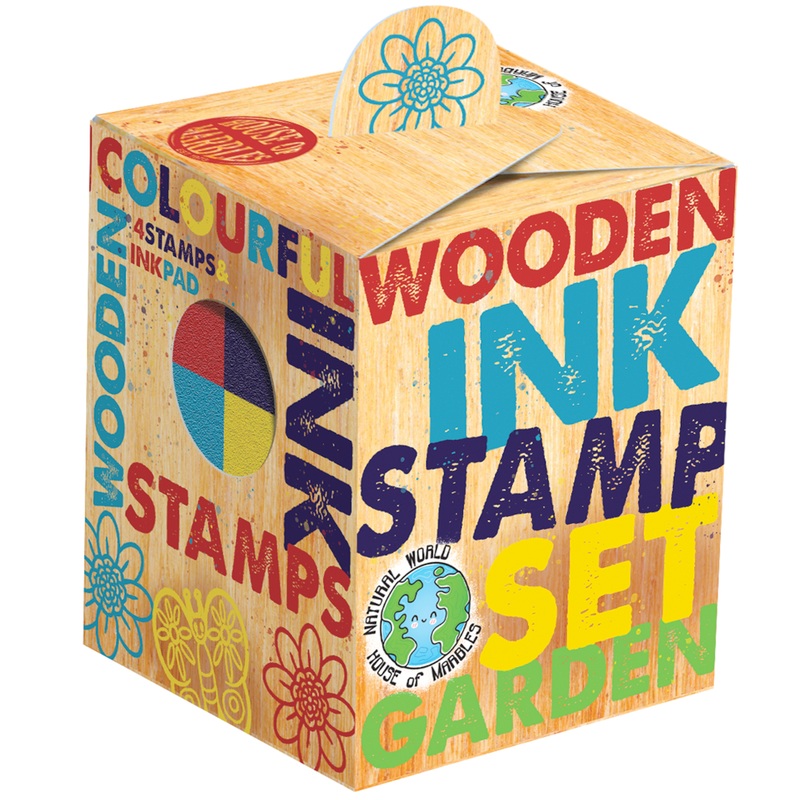 Wooden Stamp set Garden