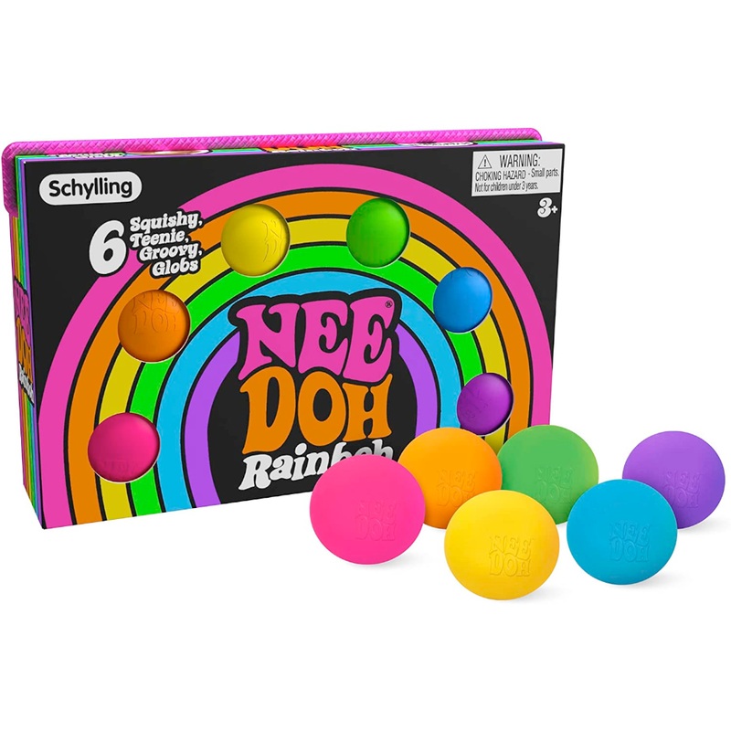 Rainboh Teenie Nee Doh - 6 squishy globs